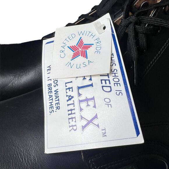 Vintage USPS Work America Postman Boots Men’s Size 11 Black Leather Made in USA - Picture 4 of 12